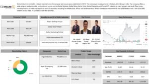 Read more about the article Dollar Industries Ltd Company Analysis Report 2026